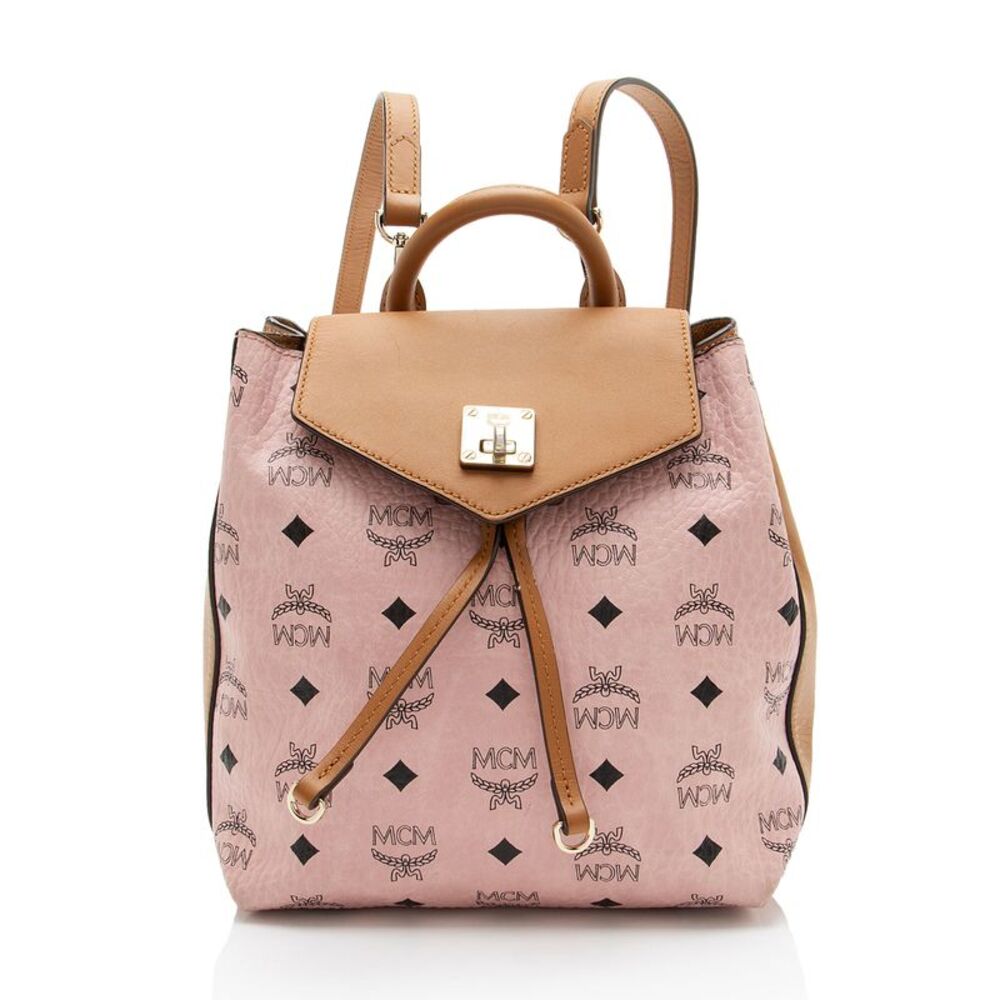 MCM Visetos Essential Drawstring Small Backpack